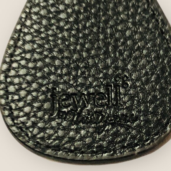 Thirty-One Jewell Leather Monogram H Keychain Keyring Silver-tone Lobster Clip - Picture 3 of 3